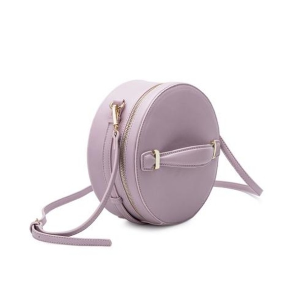 Melie Bianco Handbags - LAVENDER ROUND CROSSBODY